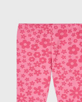 Leggings Estampado Flores Fucsia Losan detalle